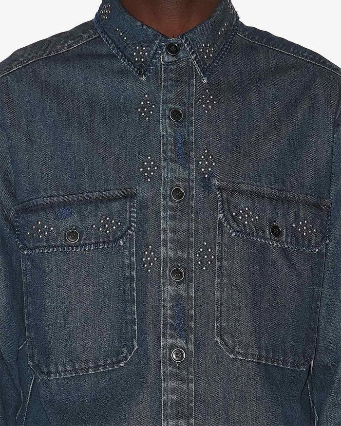 Isabel Marant CHEMISE OVASCO Homme Bleu