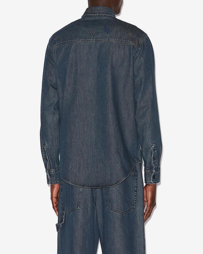 Isabel Marant CHEMISE OVASCO Homme Bleu