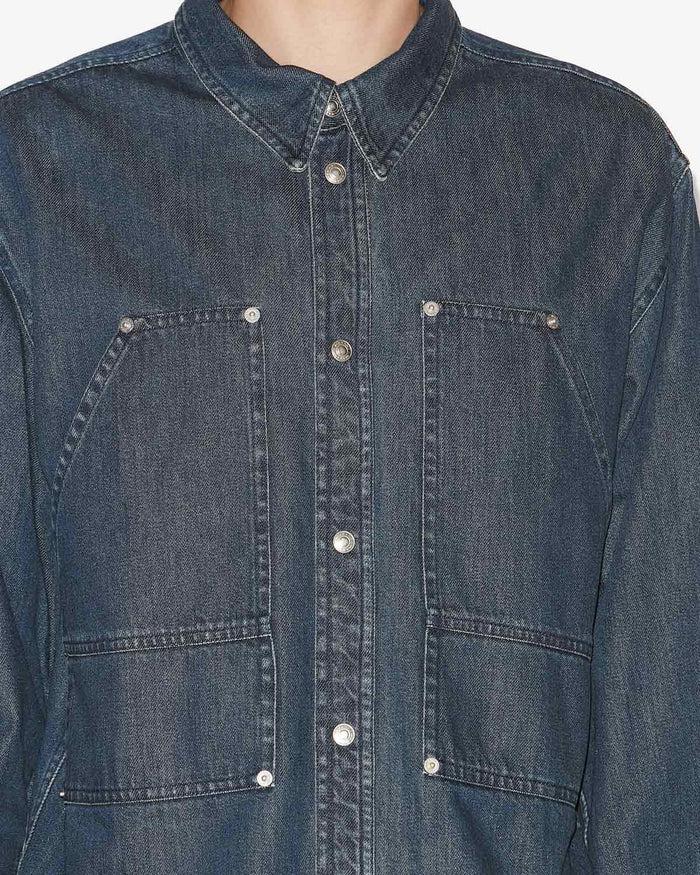 Isabel Marant CHEMISE OWENN Homme Bleu