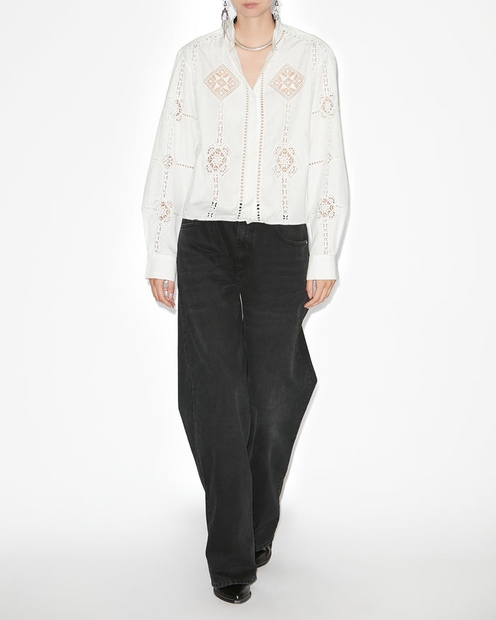 isabel marant CHEMISE SERENA Femme blanc