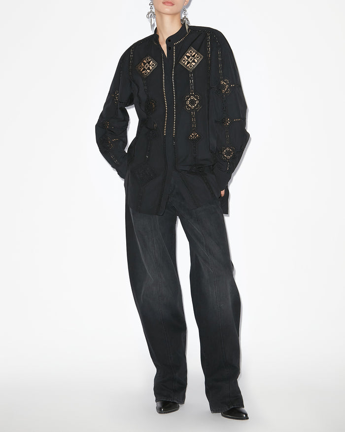 isabel marant CHEMISE SOELINE Femme noir