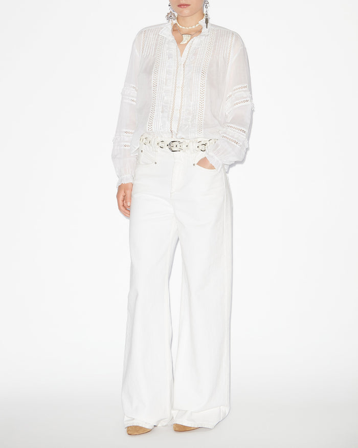 isabel marant CHEMISE VALDA Femme blanc