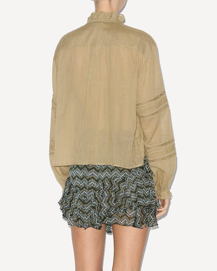 Isabel Marant CHEMISE VALDA Femme Clair Kaki