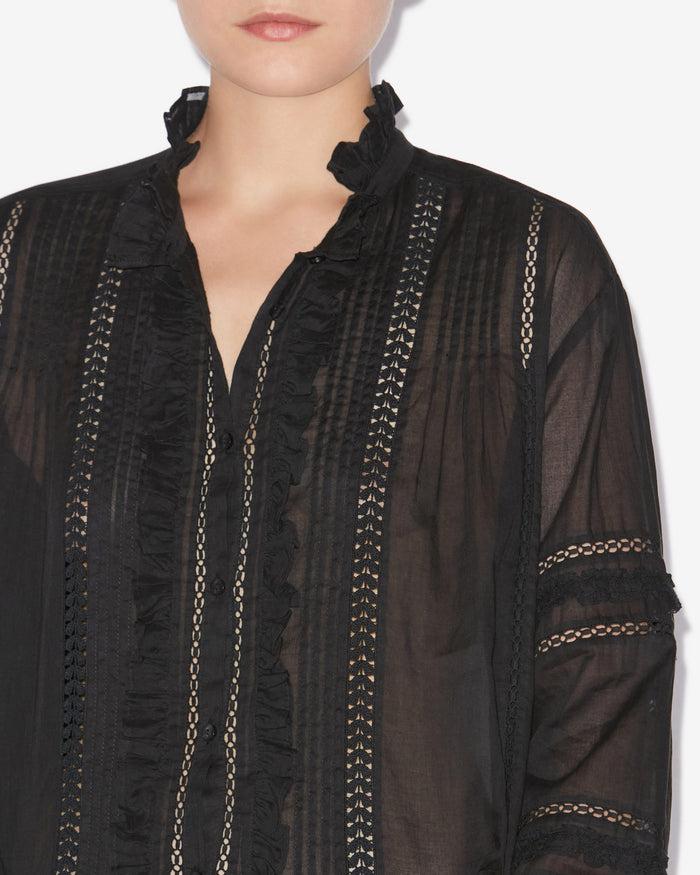 Isabel Marant CHEMISE VALDA Femme Noir