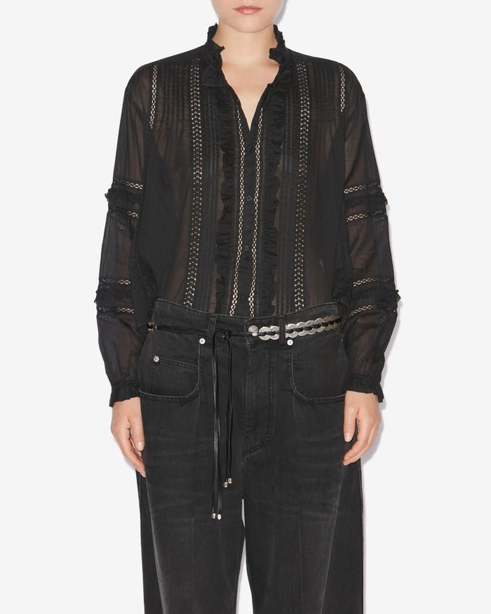 Isabel Marant CHEMISE VALDA Femme Noir