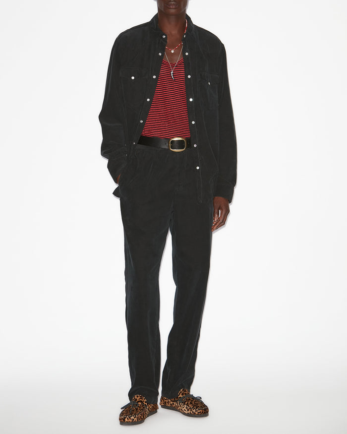 isabel marant CHEMISE VASCO Homme noir délavé