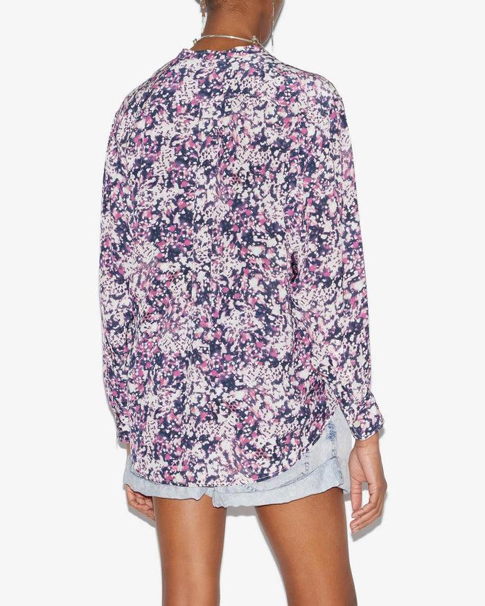 Isabel Marant Chemisier Catchell Femme écru-violet