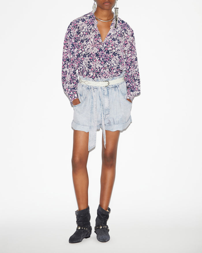isabel marant Chemisier Catchell Femme écru-violet