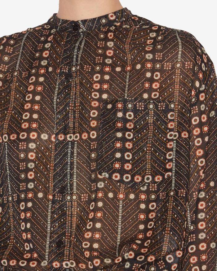 Isabel Marant CHEMISIER MEXIKA Femme Noir Délavé