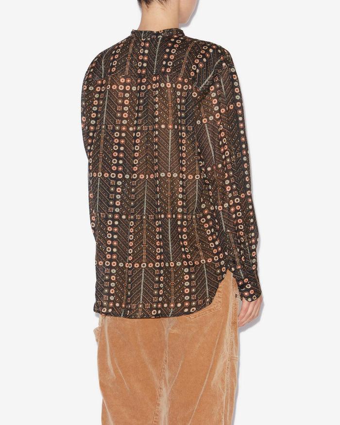 Isabel Marant CHEMISIER MEXIKA Femme Noir Délavé
