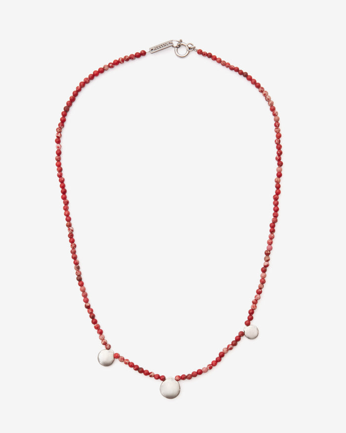 isabel marant COLLIER ADRI Homme rouge rio-argenté