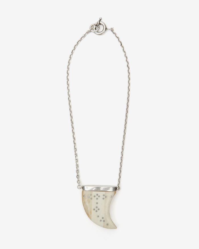 isabel marant COLLIER ELLEN Femme écru-argenté