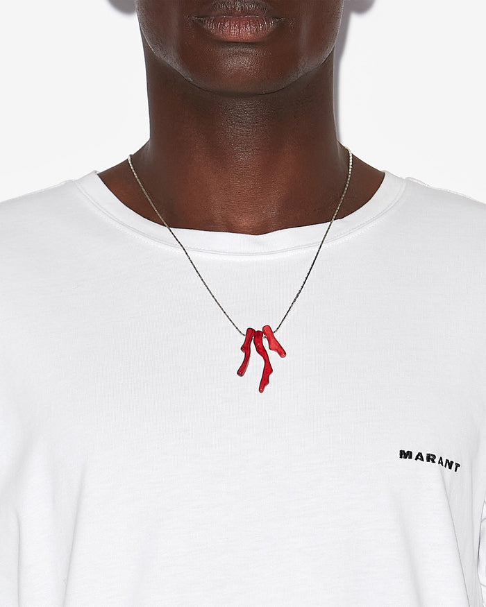 Isabel Marant COLLIER JOLAN Homme Rouge-argenté