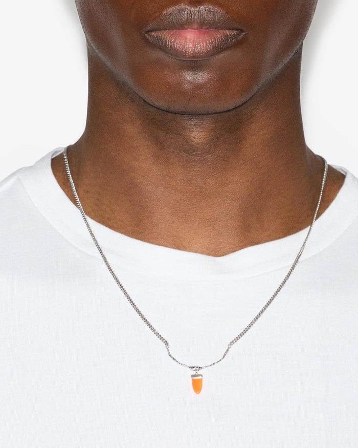 Isabel Marant Collier Naya Homme Orange-argenté