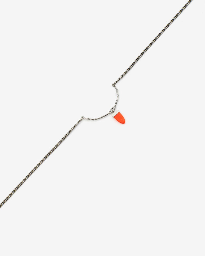 Isabel Marant Collier Naya Homme Orange-argenté