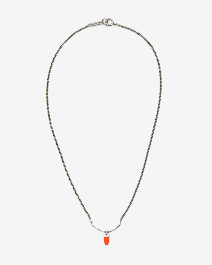 Isabel Marant Collier Naya Homme Orange-argenté