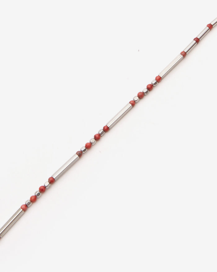 Isabel Marant COLLIER SERGIO Homme Rouge-argenté