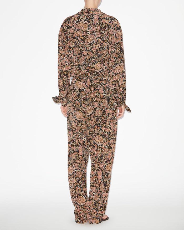 Isabel Marant COMBINAISON ZIYA Femme Noir-ocre