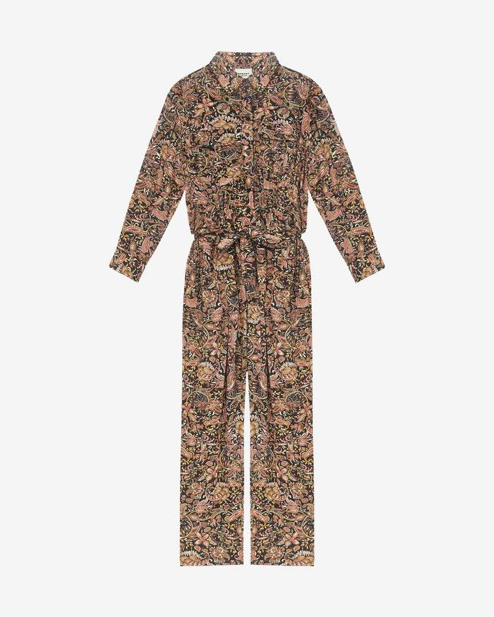 Isabel Marant COMBINAISON ZIYA Femme Noir-ocre