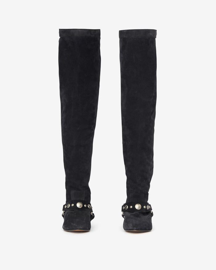 Isabel Marant Cuissardes Selize Femme Noir Délavé