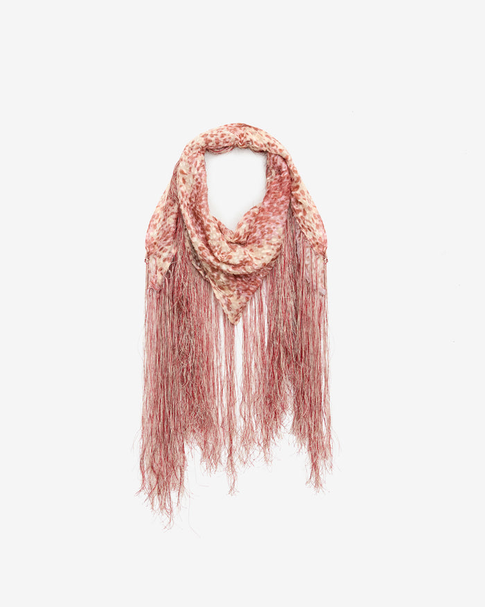 isabel marant FOULARD RONNA Femme Light Red/Ecru