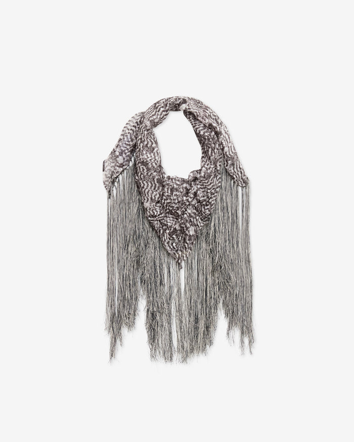 isabel marant FOULARD RONNA Femme noir et écru