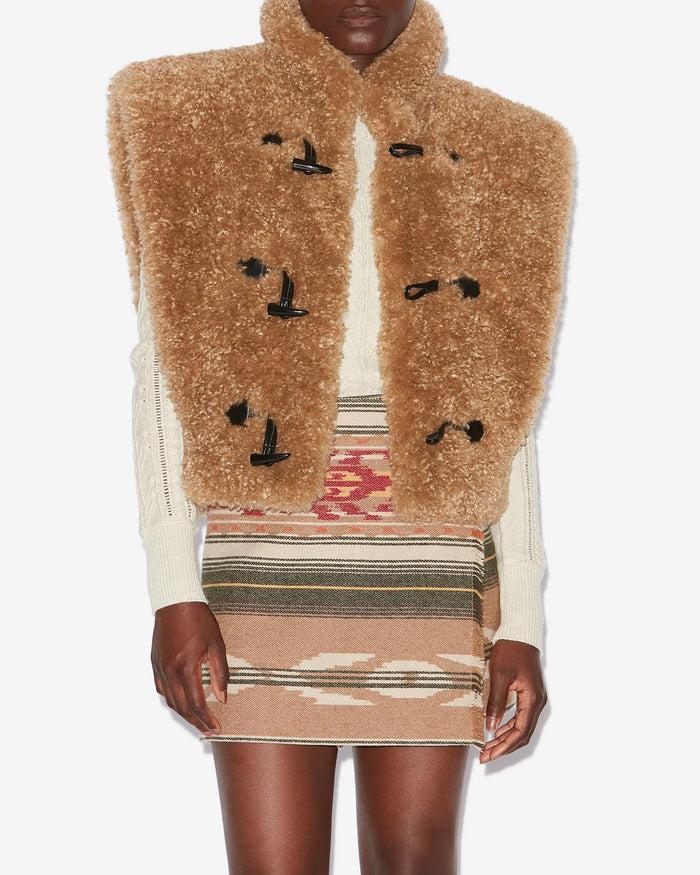Isabel Marant GILET ALISA Femme Camel