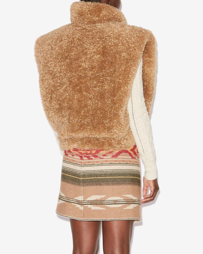 Isabel Marant GILET ALISA Femme Camel