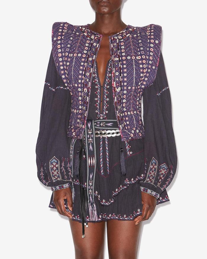 Isabel Marant GILET CERZA Femme Violet