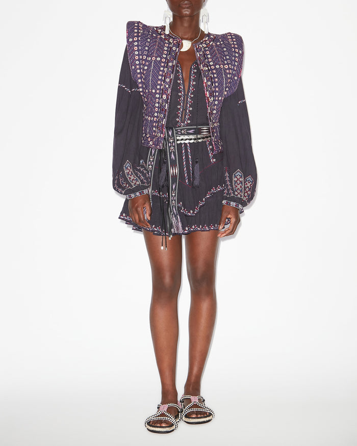 isabel marant GILET CERZA Femme violet