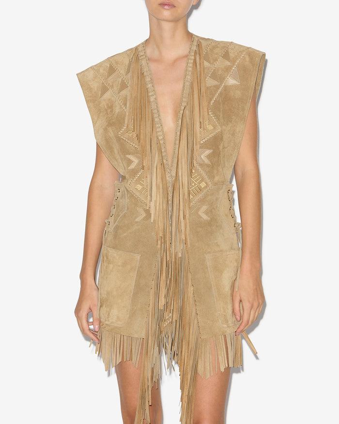 Isabel Marant GILET DALILA Femme Beige