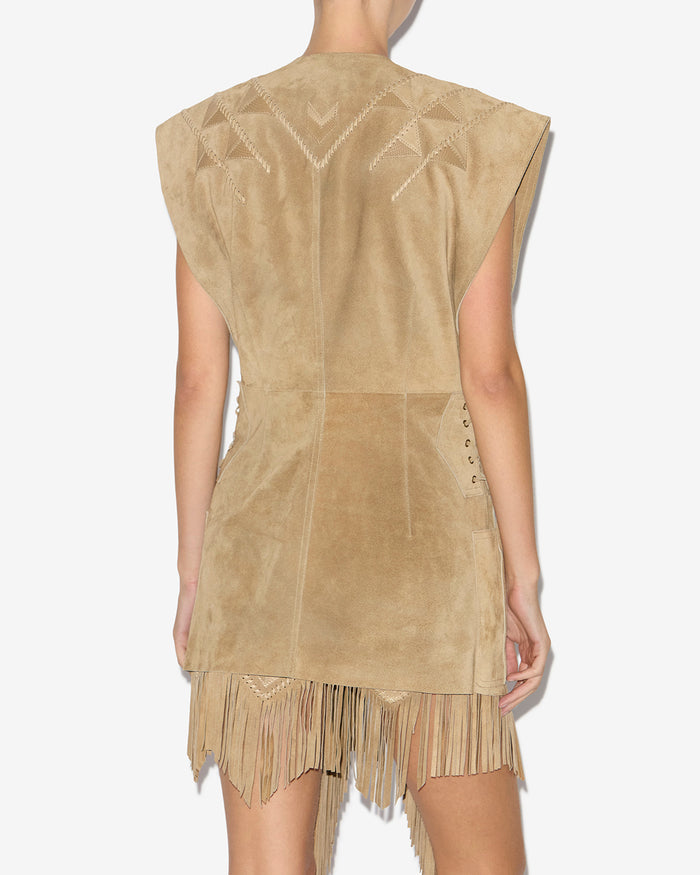 Isabel Marant GILET DALILA Femme Beige