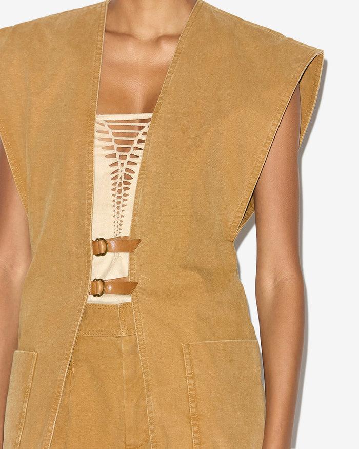 Isabel Marant GILET FALILA Femme Caramel