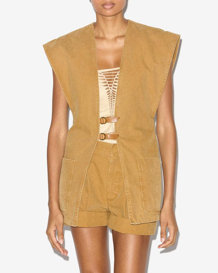 Isabel Marant GILET FALILA Femme Caramel