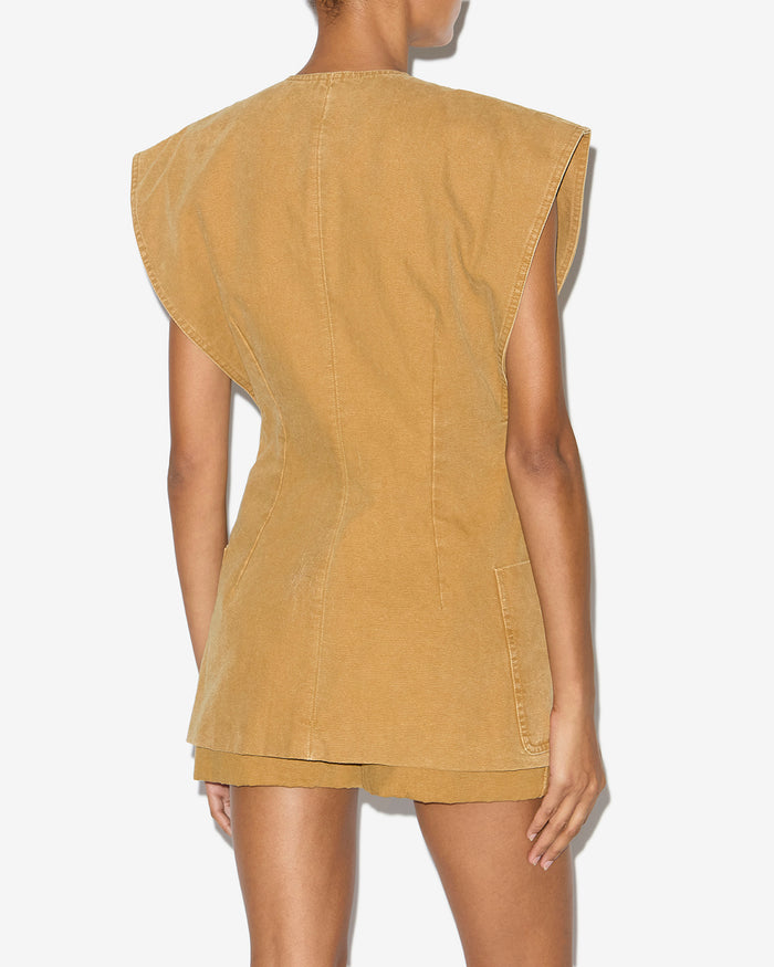 Isabel Marant GILET FALILA Femme Caramel