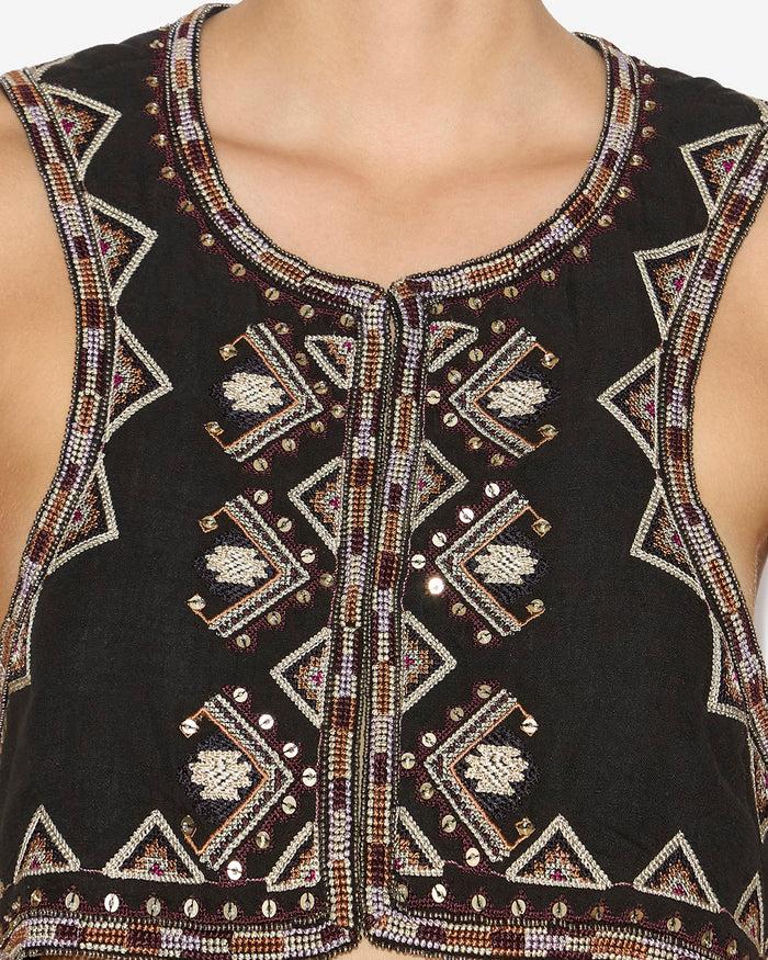 Isabel Marant GILET ZAORI Femme Noir