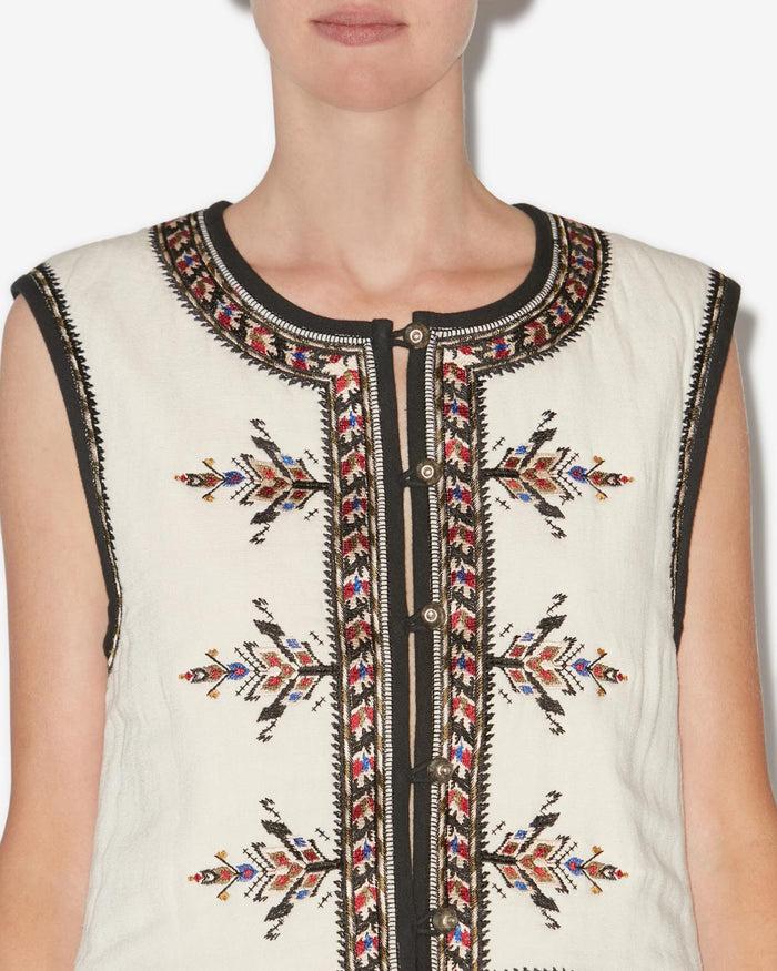 Isabel Marant GILET ZEANA Femme écru