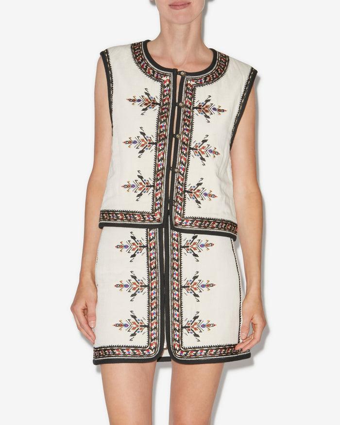 Isabel Marant GILET ZEANA Femme écru