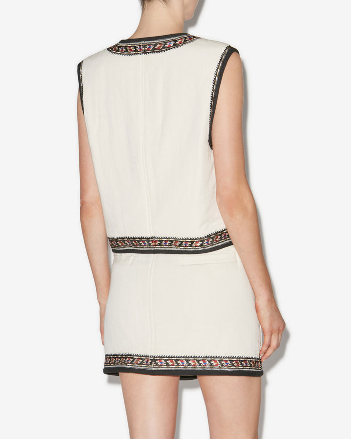 Isabel Marant GILET ZEANA Femme écru