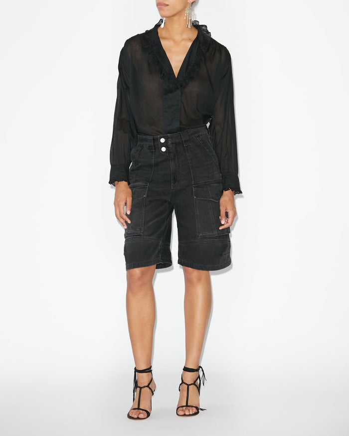 isabel marant Haut Pamias Femme noir