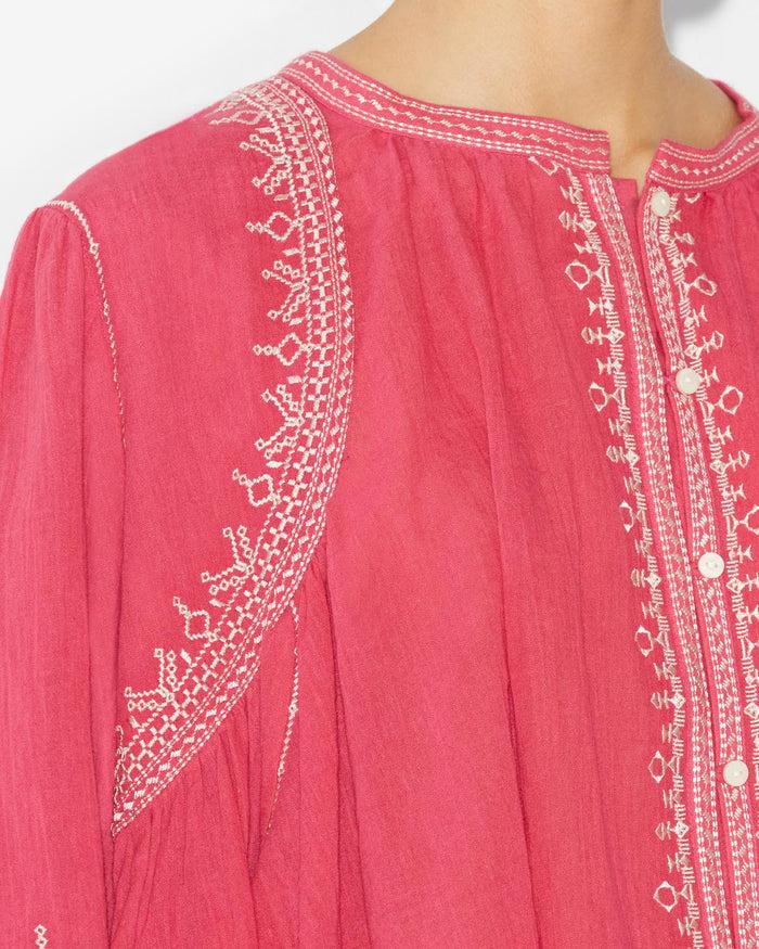 Isabel Marant Haut Perkins Femme Framboise