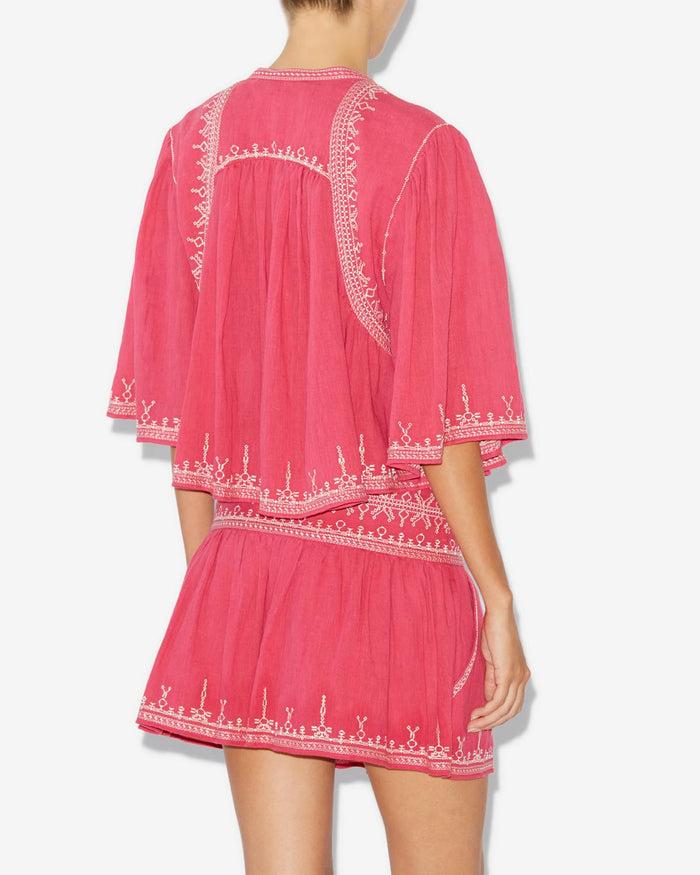 Isabel Marant Haut Perkins Femme Framboise