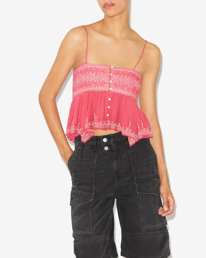 Isabel Marant Haut Piyae Femme Framboise