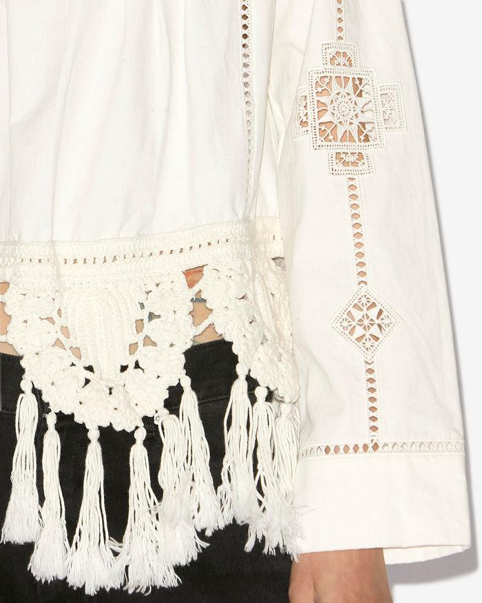 Isabel Marant HAUT SEVERINE Femme Blanc