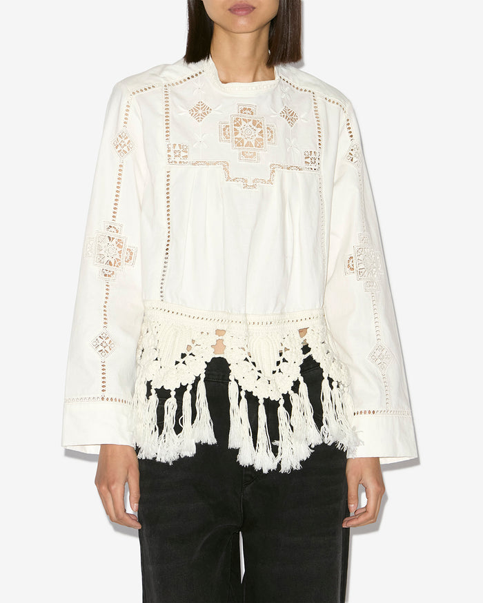 Isabel Marant HAUT SEVERINE Femme Blanc