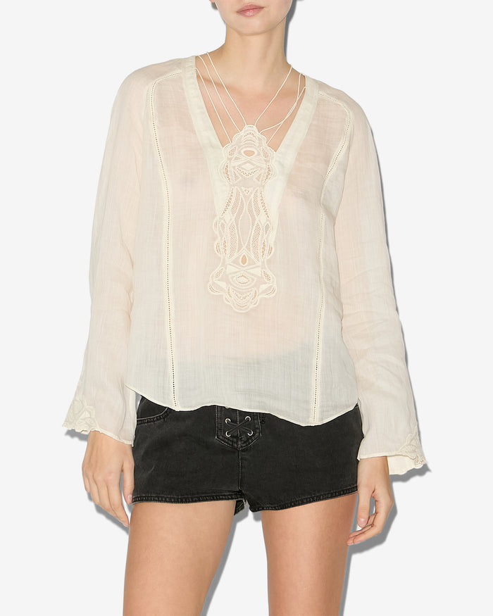 Isabel Marant HAUT / TOP LUNA Femme écru