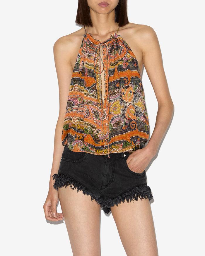 Isabel Marant HAUT / TOP MARILOU Femme Orange