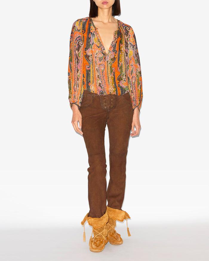 isabel marant HAUT / TOP MAY Femme orange