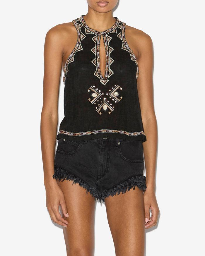 Isabel Marant HAUT / TOP ZAHARA Femme Noir