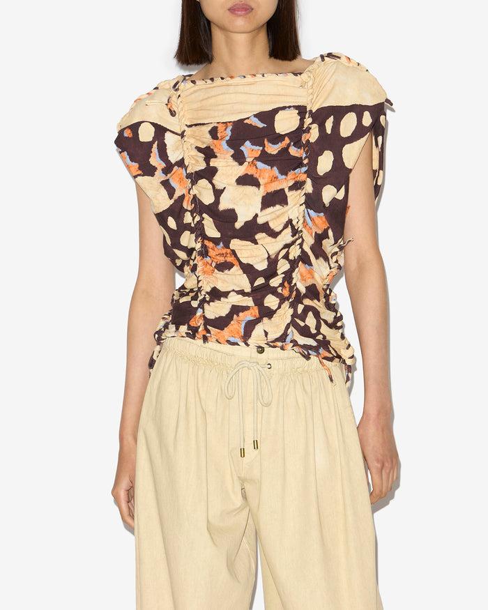 Isabel Marant HAUT / TOP ZOHRA Femme Beige
